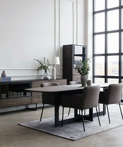 Modern, solid, timeless, exclusive design UNUK dining table