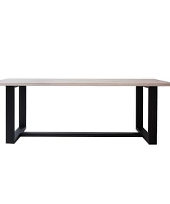 Modern, solid, timeless, handmade, exclusive design RIGEL dining table with frame form legs