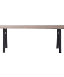 Modern, solid, timeless, handmade, exclusive design RIGEL dining table with U form legs