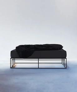 Modern, solid, timeless, handmade, Bauhaus style, exclusive design IRON bed frame