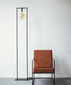 Modern, solid, timeless, handmade, Bauhaus style, exclusive design IRON armchair