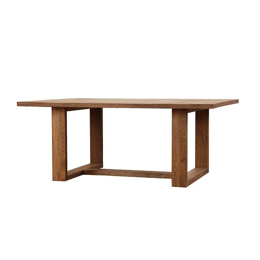 Modern, solid, timeless, handmade, exclusive design RIGEL coffee table with frame form legs