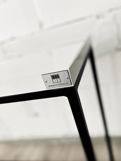 Modern, solid, timeless, handmade, Bauhaus style, exclusive design IRON console