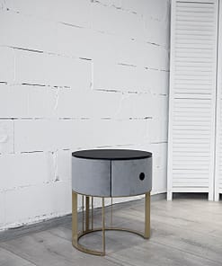 bedside table circle staliukai prie lovos
